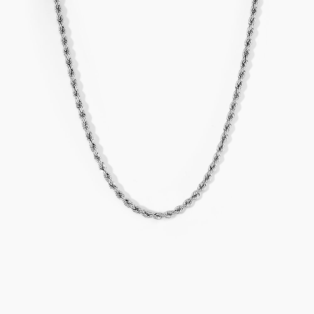 Chaine Jerry Maille Corde Or Blanc - Chaines Femme | Marc Orian