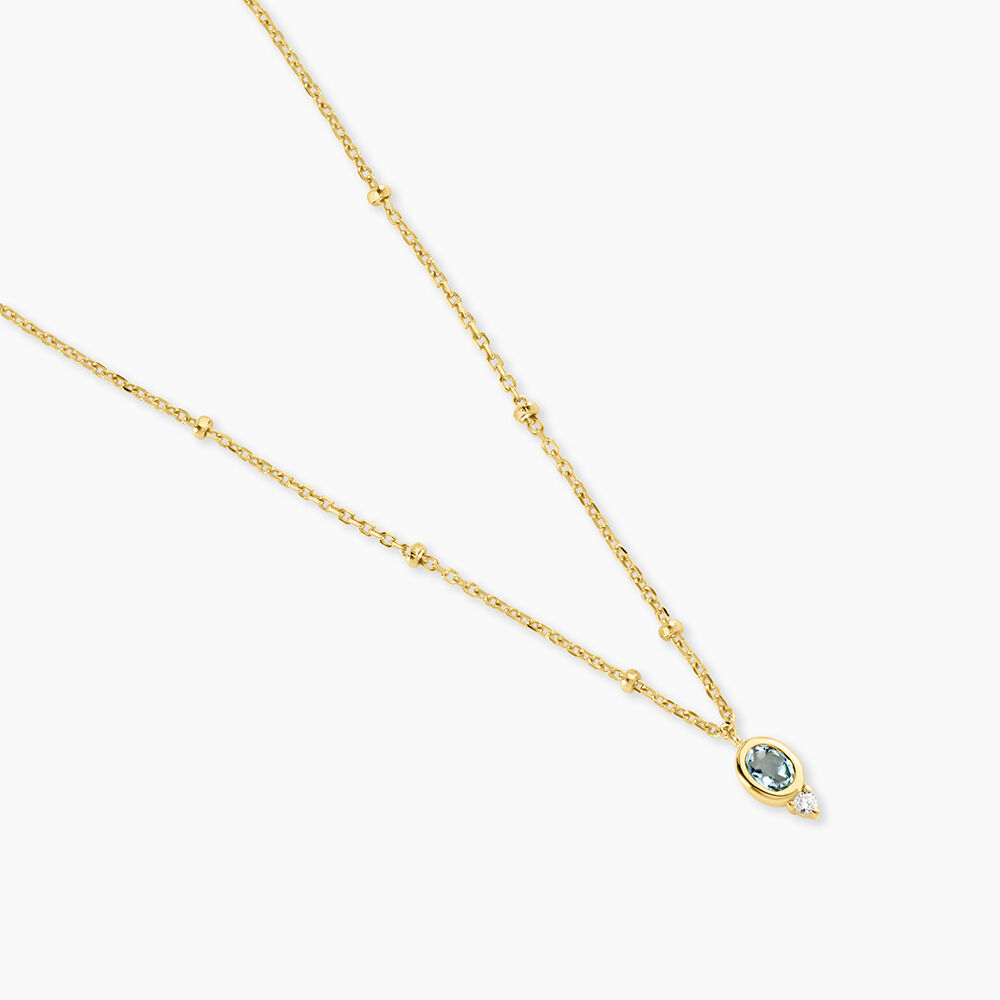 Collier Poem Argent Jaune Topaze Oxyde De Zirconium - Colliers avec pierres Femme | Marc Orian