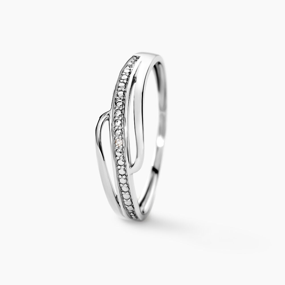 Bague Solena Or Blanc Diamant - Bagues pierres précieuses Femme | Marc Orian