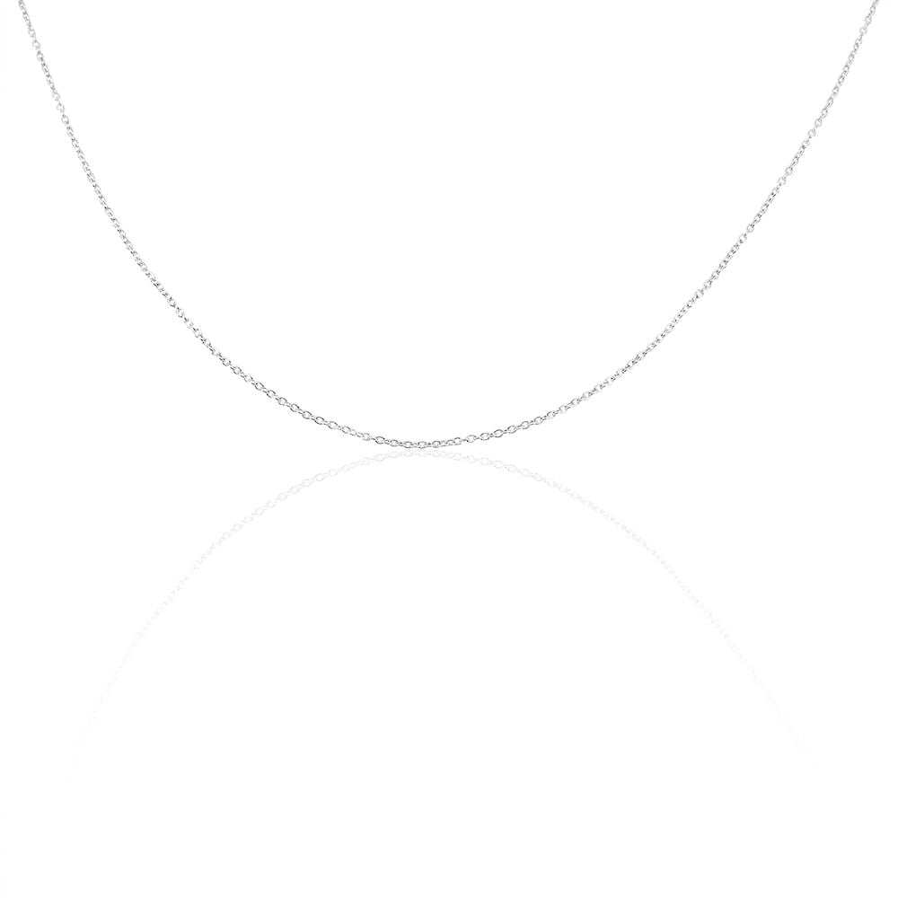 Chaîne Ilan Maille Forçat Ronde Or Blanc - Chaines Unisex | Marc Orian