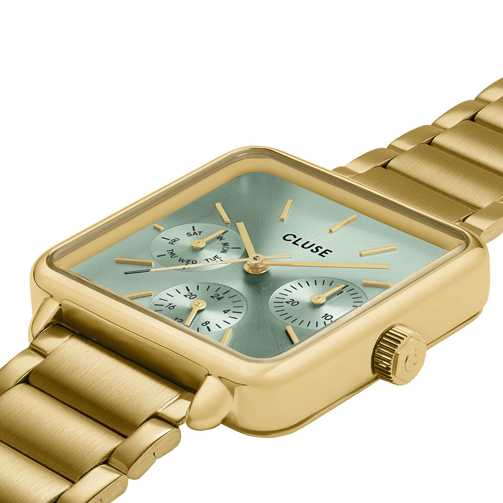 Montre Cluse La T&eacute;tragone Multifunction Vert - Montres &eacute;tanches Femme | Marc Orian