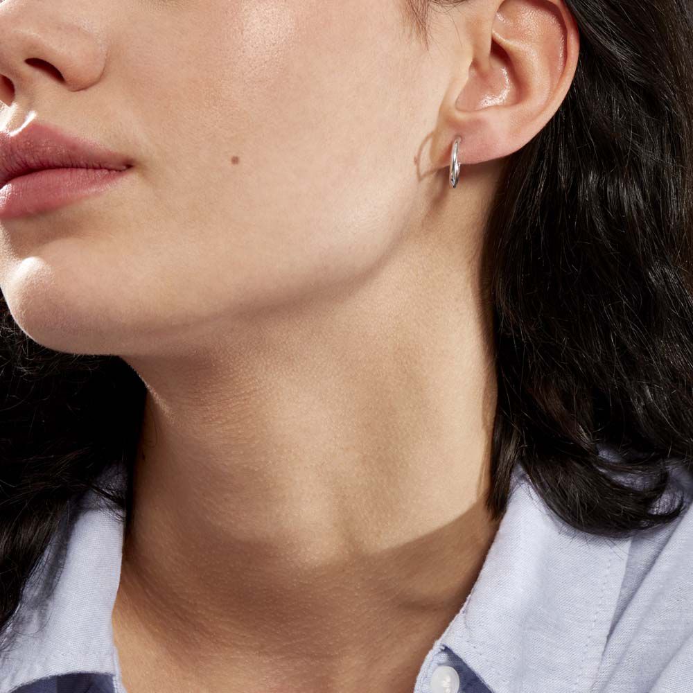 Créoles Verania Or Blanc - Créoles Femme | Marc Orian