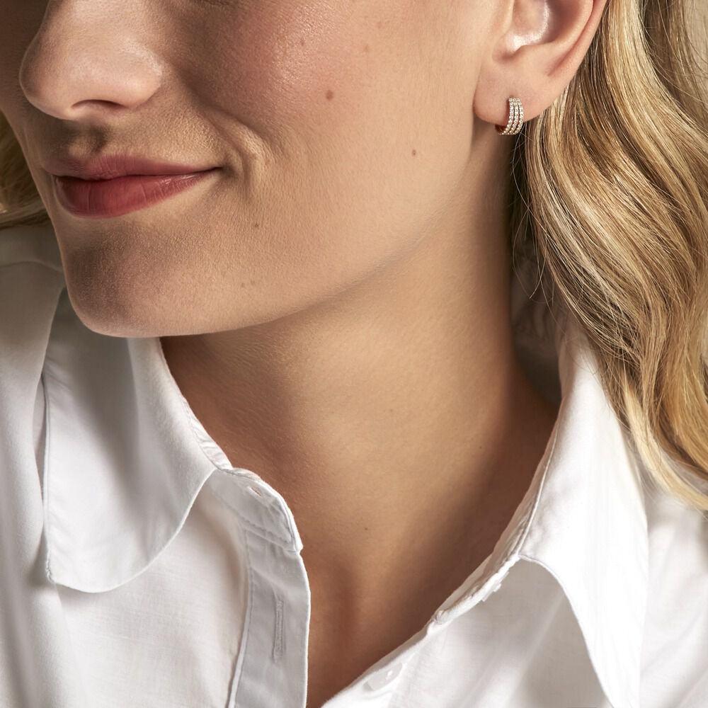 Créoles Oiva Or Jaune Oxyde De Zirconium - Créoles Femme | Marc Orian