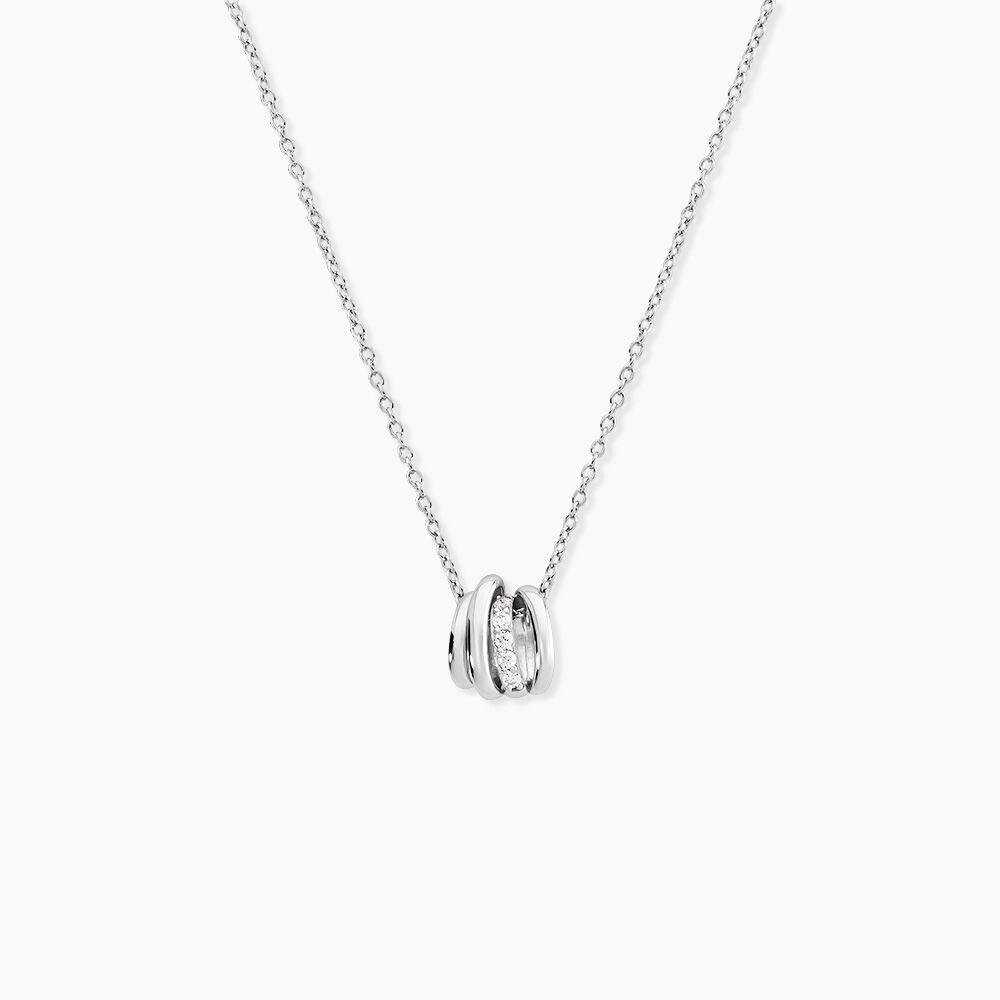 Collier Edna Argent Blanc Oxyde De Zirconium - Colliers avec pierres Femme | Marc Orian