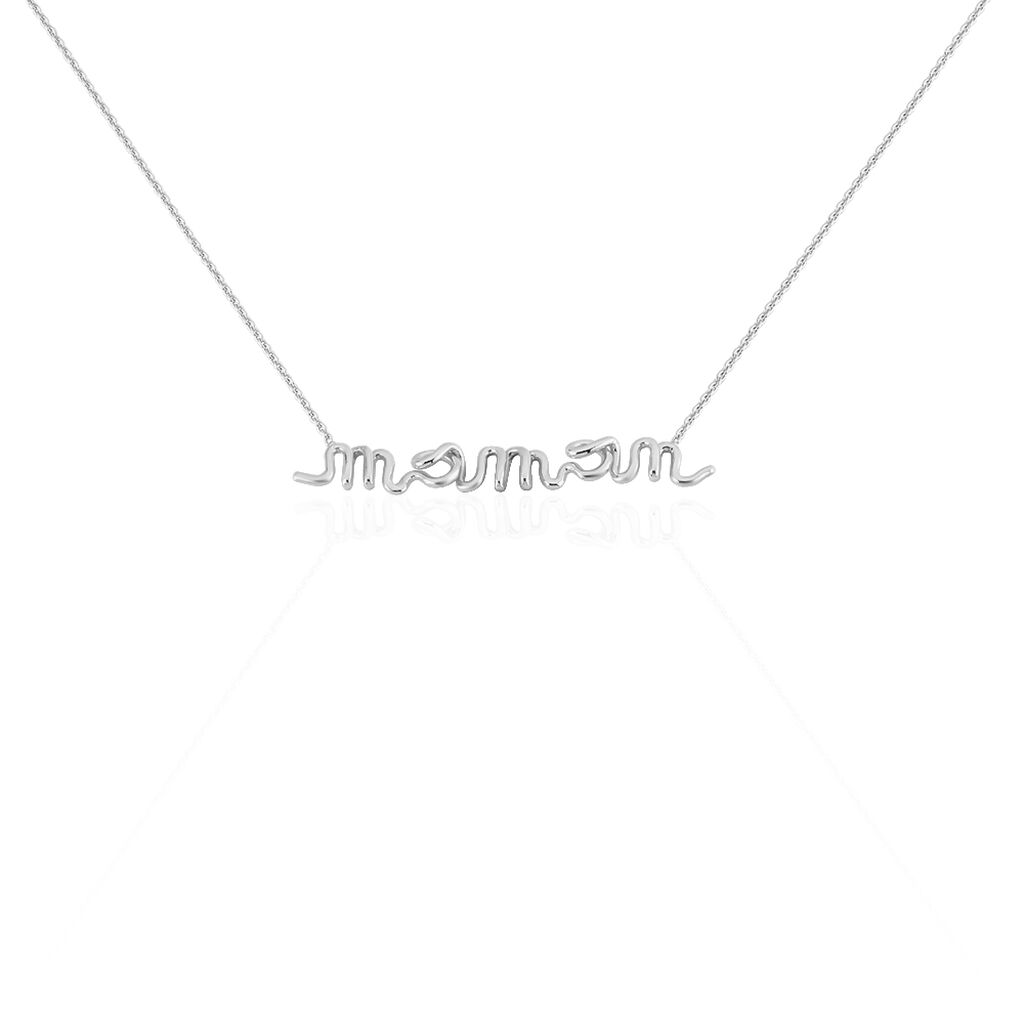 Collier Maman Argent Blanc - Colliers fantaisie Femme | Marc Orian