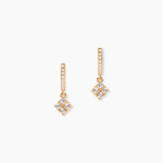 Cr&eacute;oles &eacute;clat Perl&eacute; Plaqu&eacute; Or Oxyde De Zirconium - Boucles d'oreilles pampille Femme | Marc Orian