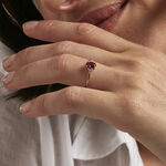 Bague Diapre Or Rose Rhodolite Oxyde De Zirconium - Bagues avec pierre Femme | Marc Orian