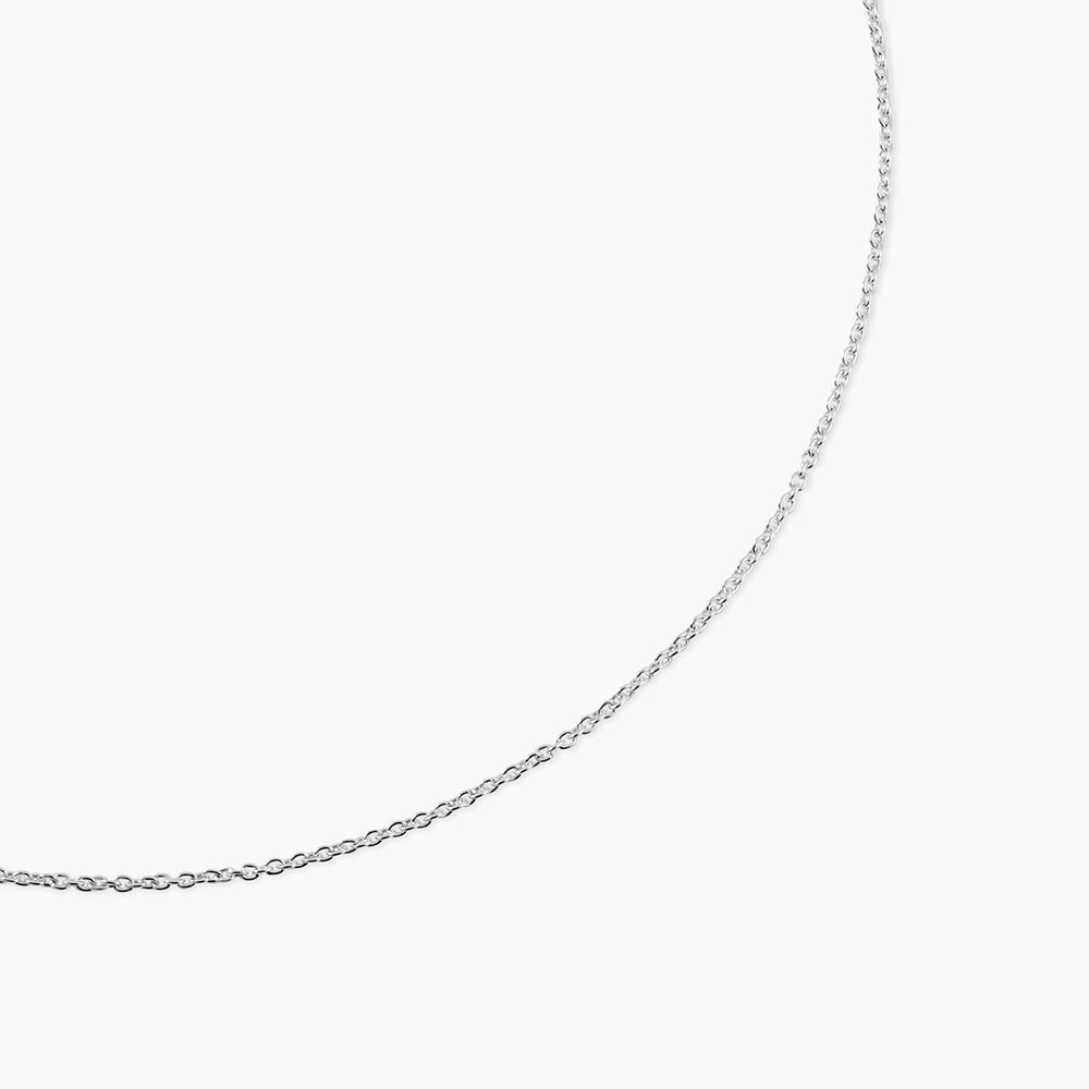 Cha&icirc;ne Ilda Maille For&ccedil;at Limee Or Blanc - Chaines Femme | Marc Orian