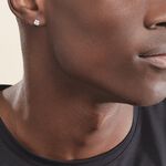 Boucles D'oreilles Puces Doreen Carre Or Blanc Oxyde De Zirconium - Puces Femme | Marc Orian