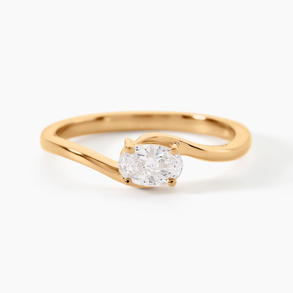 Bague Diandra Plaqu&eacute; Or Jaune Oxyde De Zirconium - Bijoux fantaisie Femme | Marc Orian