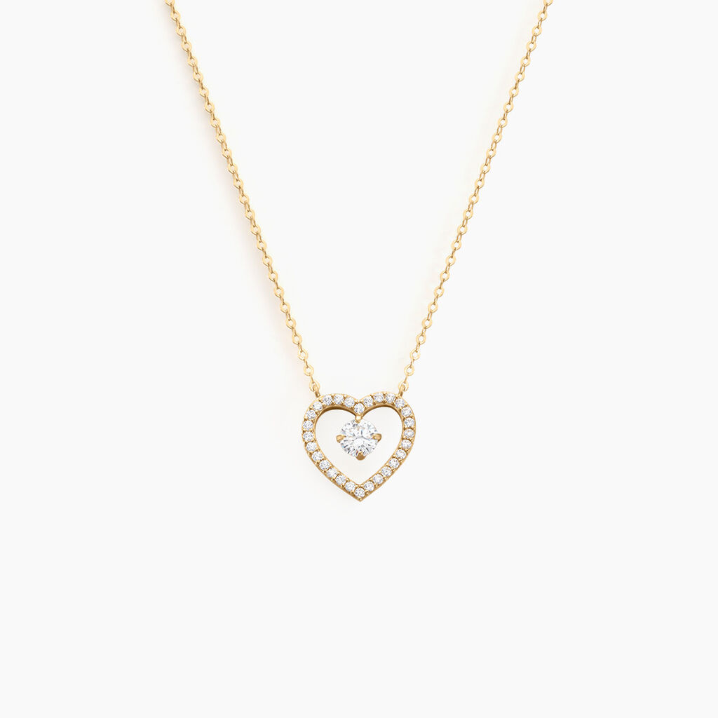 Collier Cortney Or Jaune Oxyde De Zirconium - Colliers avec pierres Femme | Marc Orian