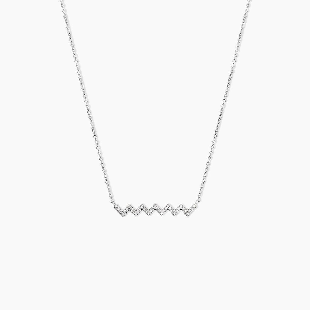 Collier Elixanne Argent Blanc Oxyde De Zirconium - Nouveautés Femme | Marc Orian