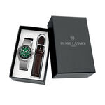 Coffret De Montre Pierre Lannier Lannier Aviateur Vert - Montres &eacute;tanches Homme | Marc Orian