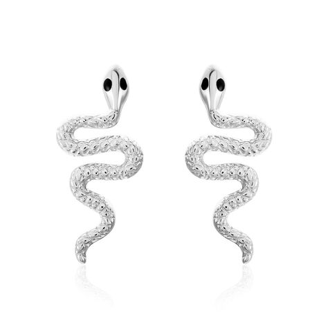 Boucles D'oreilles Puces Yoshie Argent Blanc - Puces Femme | Marc Orian