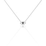Collier Shemsi Argent Blanc Oxyde De Zirconium - Colliers avec pierres Femme | Marc Orian