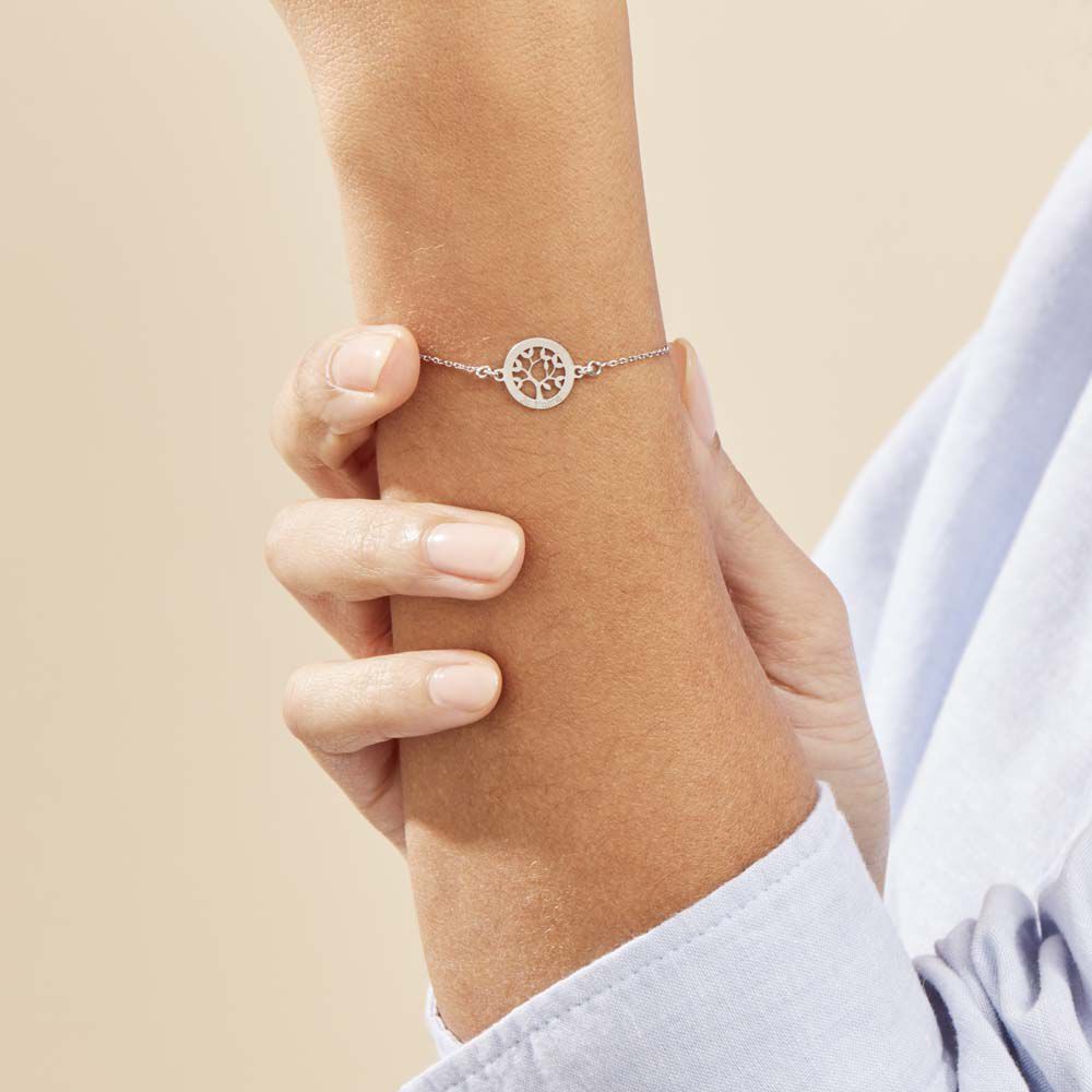 Bracelet Argent Blanc Vroon - Bracelets chaînes Femme | Marc Orian
