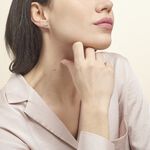 Boucles D'oreilles Puces Cl&eacute;lia Argent Blanc Oxyde De Zirconium - Puces Femme | Marc Orian