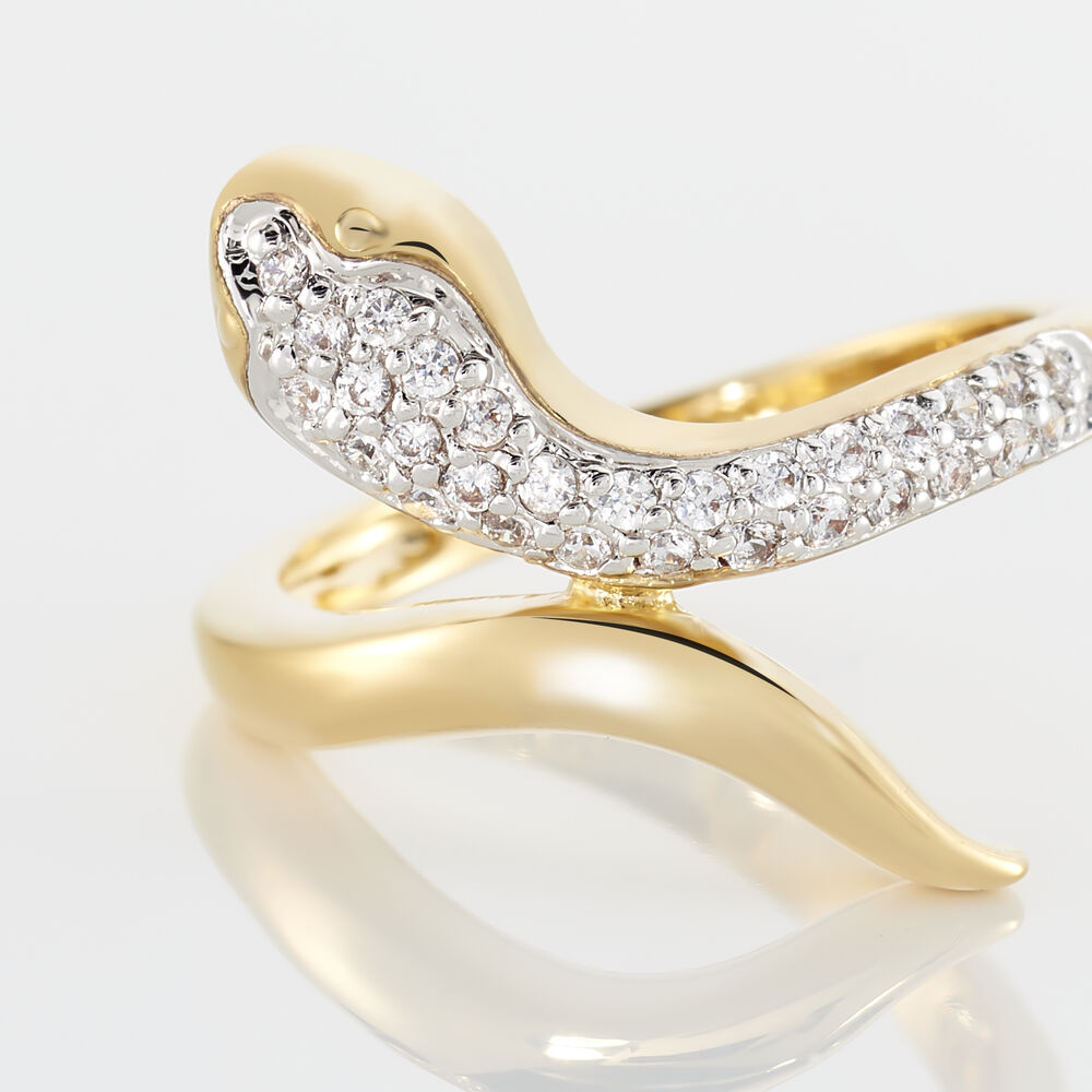 Bague Reyyanae Plaqué Or Jaune Oxyde De Zirconium - Bagues avec pierre Femme | Marc Orian