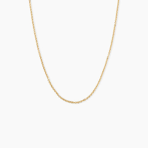 Chaine Igoa Maille Forcat Diamantee Argent Dor&eacute; A L'Or 750/1000 - Chaines Unisex | Marc Orian