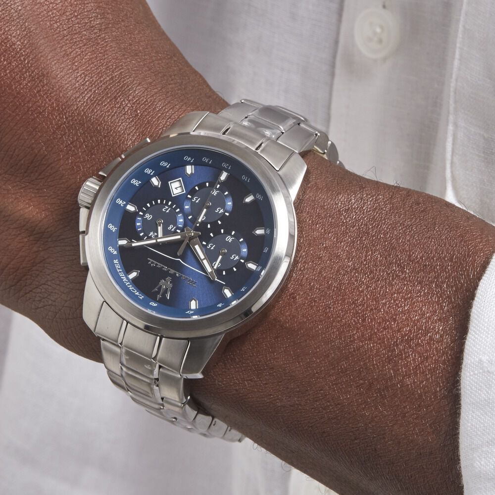 Montre Maserati Successo Chrono Noir - Montres classiques Homme | Marc Orian