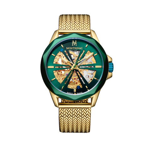 Montre Montignac Round Auto Vert - Nouveautés Homme | Marc Orian