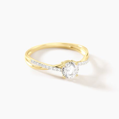 Bague Dana Or Jaune Oxyde De Zirconium - Bagues Solitaire Femme | Marc Orian