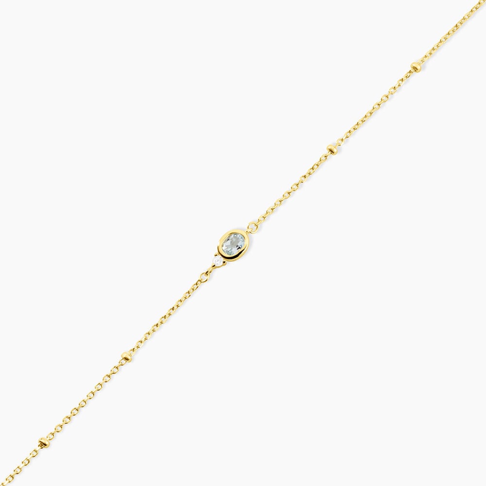 Bracelet Poem Argent Jaune Topaze Oxyde De Zirconium - Bracelets fantaisie Femme | Marc Orian