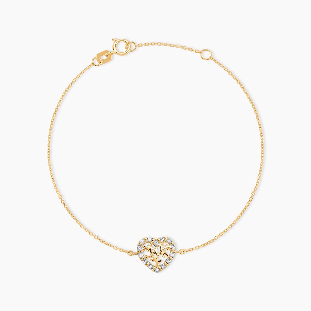 Bracelet Or Jaune Norissa Diamants - Bracelets cha&icirc;nes Femme | Marc Orian