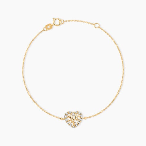 Bracelet Or Jaune Norissa Diamants - Bracelets cha&icirc;nes Femme | Marc Orian