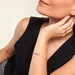 Bracelet Jonc Domitille Argent Rose Oxyde De Zirconium - Bracelets joncs Femme | Marc Orian