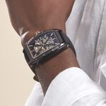 Montre Montignac Tonneau Automatiquev Noir - Montres automatiques Homme | Marc Orian