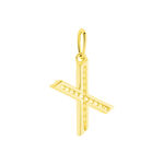 Pendentif Lettre X Or Jaune Oxyde - Pendentifs Famille | Marc Orian