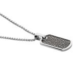 Collier Acier Blanc Sonad Oxydes De Zirconium - Colliers avec pierres Homme | Marc Orian