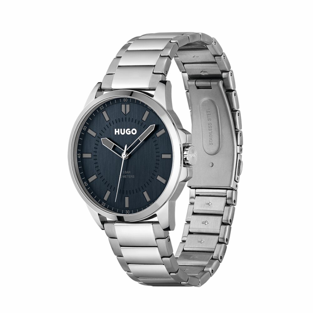 Montre Hugo First Bleu - Montres classiques Homme | Marc Orian