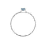 Bague Or Blanc Demi Topaze - Bagues pierres fines Femme | Marc Orian