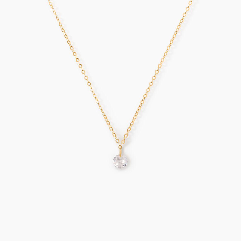 Collier Or Jaune Emilee Oxyde De Zirconium - Colliers avec pierres Enfant | Marc Orian