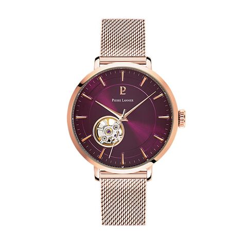 Montre Pierre Lannier Automatic Framboise - Montres automatiques Femme | Marc Orian