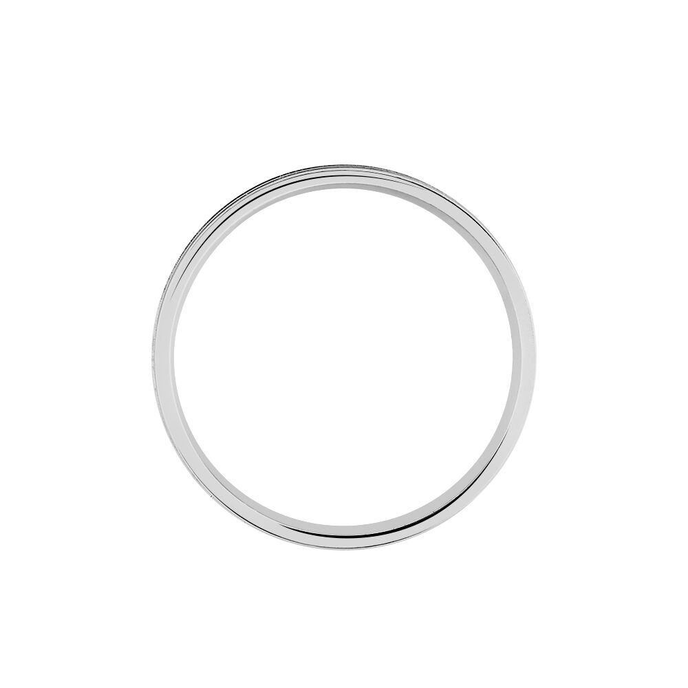 Alliance Nathan Ruban Plat Or Blanc - Alliances duo Unisex | Marc Orian