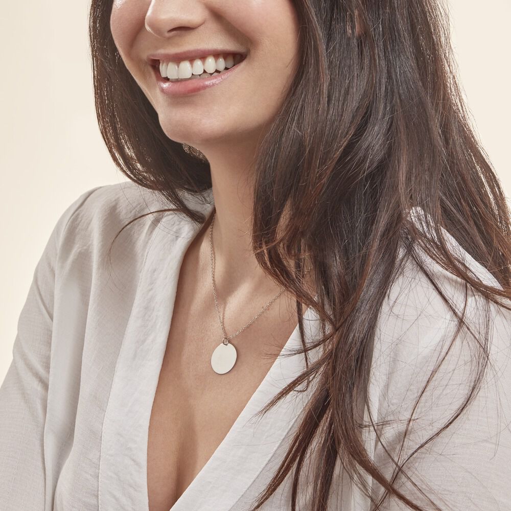 Collier Paula Argent Blanc - Bijoux personnalisés Femme | Marc Orian