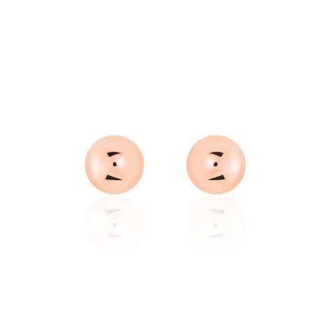 Boucles D'oreilles Puces Virgie Argent Rose - Puces Femme | Marc Orian