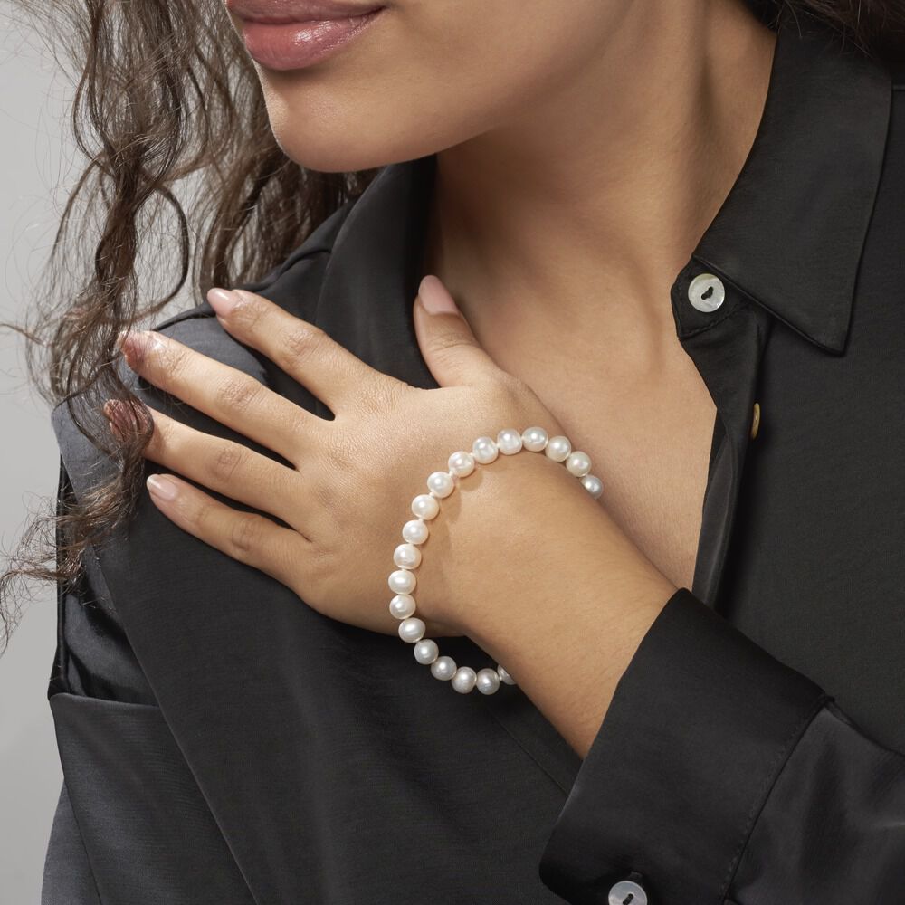 Bracelet Macy Or Jaune Perle De Culture - Bracelets chaînes Femme | Marc Orian