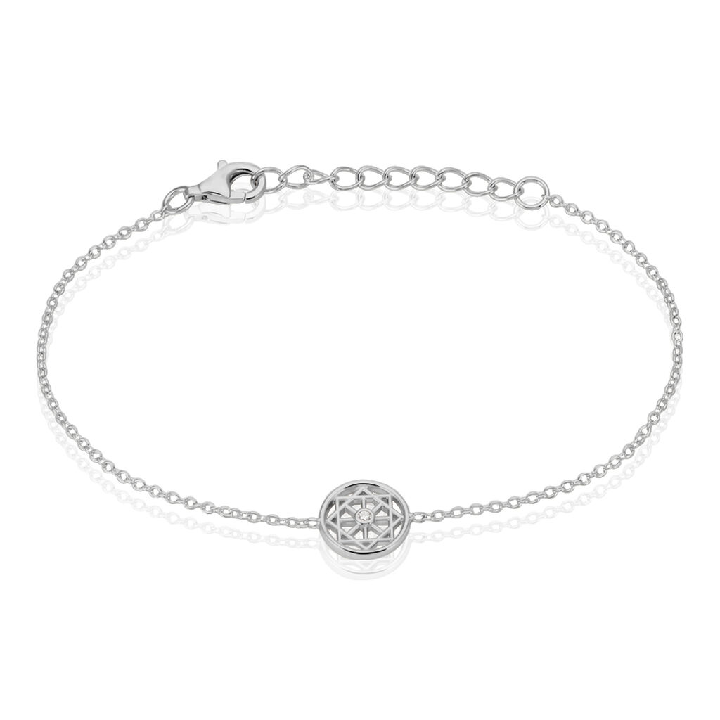 Bracelet Peinda Argent Blanc Oxyde De Zirconium - Bracelets chaînes Femme | Marc Orian