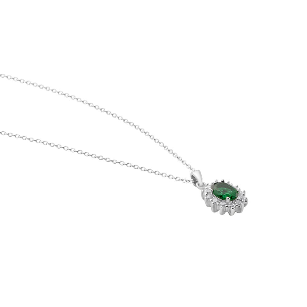 Collier Perez 2 Argent Blanc Oxyde De Zirconium - Colliers solitaires Femme | Marc Orian