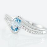 Bague Or Blanc Anja Topaze - Bagues pierres fines Femme | Marc Orian