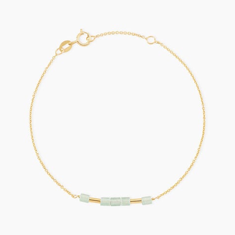 Bracelet Erdmann Or Jaune Aventurine - Bracelets cha&icirc;nes Femme | Marc Orian