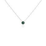 Collier Izarra Argent Blanc Malachite - Colliers avec pierres Femme | Marc Orian