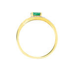 Bague Sagesse Or Jaune Emeraude Et Diamant - Bagues vintage Femme | Marc Orian