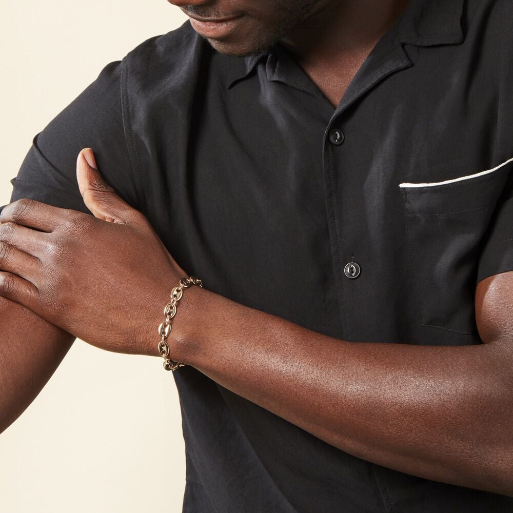 Bracelet William Plaqué Or Jaune - Bracelets mailles Homme | Marc Orian