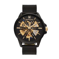 Montre Montignac Noir - Montres automatique Homme | Marc Orian