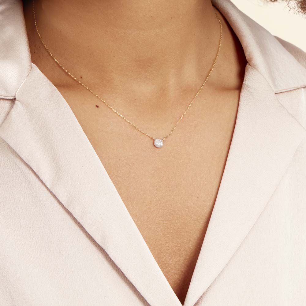 Collier Teani Or Jaune Diamant - Colliers avec pierres Femme | Marc Orian